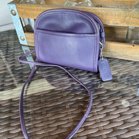 Coach Handbags - Vintage Coach Rare Purple Abbie #9017 with Nickel Hardware EUC